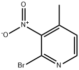 2-溴-3-硝基-4-甲基吡啶 结构式