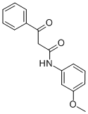 N-(3-甲氧基苯基)-3-氧代-3-苯基丙酰胺 结构式