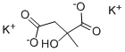 (+/-)-2-羟基-2-甲基丁二酸钾 结构式