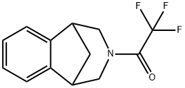 2,3,4,5-四氢-3-(三氟乙酰基)-1,5-甲桥-1H-3-苯并氮杂卓 结构式