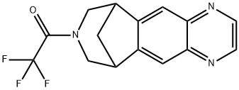 7,8,9,10-四氢-8-(三氟乙酰基)-6,10-甲桥-6H-吡嗪并[2,3-H][3]苯并氮杂卓 结构式