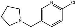 2-氯-5-(吡咯烷-1-基甲基)吡啶 结构式