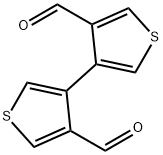 4-(4-formylthiophen-3-yl)thiophene-3-carbaldehyde 结构式