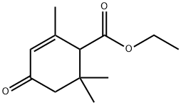 ethyl 2,6,6-trimethyl-4-oxocyclohex-2-ene-1-carboxylate 结构式