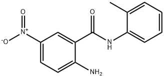 N-(2-氨基-5-硝基苯甲酰基)邻甲苯胺 结构式