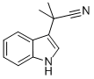 ALPHA,ALPHA-二甲基吲哚-3-乙腈 结构式