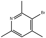 3-溴-2,4,6-三甲基吡啶 结构式