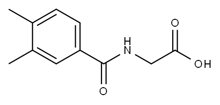 3,4-二甲基马尿酸 结构式