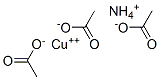 acetic acid, ammonium copper salt  结构式