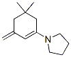 1-(5,5-Dimethyl-3-methylene-1-cyclohexen-1-yl)pyrrolidine 结构式