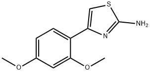 4-(2,4-二甲氧基苯基)-1,3-噻唑-2-胺 结构式