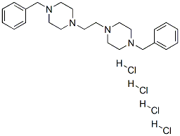 1-benzyl-4-[2-(4-benzylpiperazin-1-yl)ethyl]piperazine tetrahydrochlor ide 结构式