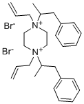 Piperazinium, 1,4-bis(alpha-methylphenethyl)-1,4-diallyl-, dibromide 结构式