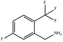 5-氟-2-三氟甲基苄胺 结构式