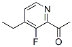 Ethanone, 1-(4-ethyl-3-fluoro-2-pyridinyl)- (9CI) 结构式