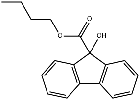9-羟基芴-9-羧酸丁酯 结构式