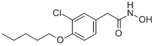 2-[3-Chloro-4-(pentyloxy)phenyl]acetohydroxamic acid 结构式