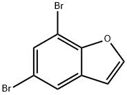 5,7-二溴苯并呋喃 结构式