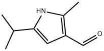 1H-Pyrrole-3-carboxaldehyde, 2-methyl-5-(1-methylethyl)- (9CI) 结构式