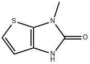 3-甲基-1H,2H,3H-噻吩并[2,3-D]咪唑-2-酮 结构式
