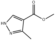 5-甲基-1H-吡唑-4-羧酸甲酯 结构式