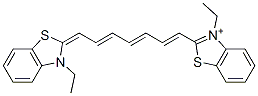 3,3'-diethylthiatricarbocyanine 结构式