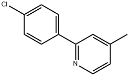 2-(4-CHLOROPHENYL)-4-METHYLPYRIDINE 结构式
