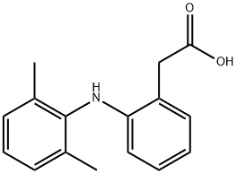 2-(2,6-Dimethylanilino)benzeneacetic acid 结构式