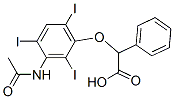 2-[3-(Acetylamino)-2,4,6-triiodophenoxy]-2-phenylacetic acid 结构式