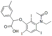 2-[3-(N-Ethylacetylamino)-2,4,6-triiodophenoxy]-2-(m-tolyl)acetic acid 结构式