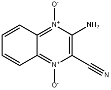 3-AMINO-2-QUINOXALINECARBONITRILE 1,4-DIOXIDE 结构式