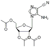 5-Amino-1-(2’,3’,5’-tri-O-acetyl--D-ribofuranosyl)-imidazole-4-carbonitrile 结构式