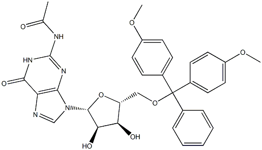 N-ACETYL-5'-DMT GUANOSINE 结构式