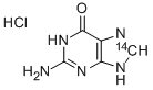 GUANINE-8-14C HYDROCHLORIDE 结构式