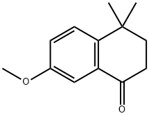 7-METHOXY-4,4-DIMETHYL-3,4-DIHYDRO-2H-NAPHTHALEN-1-ONE 结构式