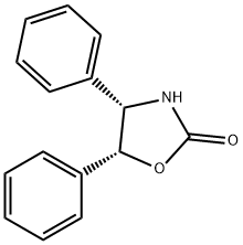 4S,5R-顺-4,5-二苯基-2-噁唑烷酮 结构式