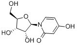 4-羟基-1-Β-D-呋喃核糖苷-2(1H)吡啶酮 结构式