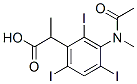 2,4,6-Triiodo-3-(N-methylacetylamino)hydratropic acid 结构式