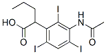 2-(3-Acetylamino-2,4,6-triiodophenyl)valeric acid 结构式