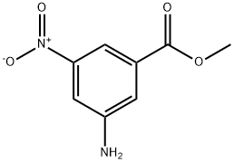 3-氨基-5-硝基苯甲酸甲酯 结构式