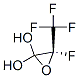 2,2-Oxiranediol,3-fluoro-3-(trifluoromethyl)-,(3R)-(9CI) 结构式