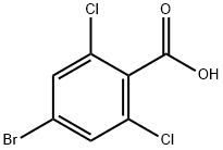 4-溴-2,6-二氯苯甲酸 结构式