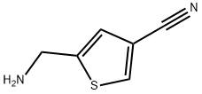 5-(氨基甲基)噻吩-3-甲腈 结构式