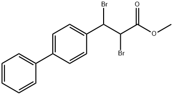 methyl 2,3-dibromo-3-(4-phenylphenyl)propanoate 结构式