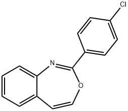 2-(p-Chlorophenyl)-3,1-benzoxazepine 结构式