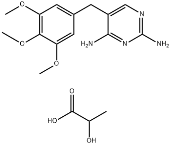 乳酸甲氧苄啶 结构式