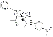 p-Nitrophenyl 2-Acetamido-3-O-acetyl-4,6-O-benzylidene-2-deoxy-α-D-glucopyranoside 结构式