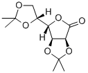 2,3:5,6-二-O-(1-甲基亚乙基)-D-塔洛糖酸 GAMMA-内酯 结构式
