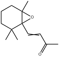 4-[2,2,6-三甲基-7-氧杂二环[4.1.0]庚-1-基]-3-丁烯-2-酮 结构式
