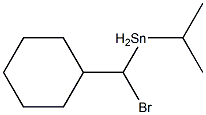 Bromocyclohexylisopropyl(methyl)tin(IV) 结构式